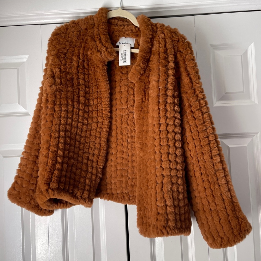 Fur cropped jacket